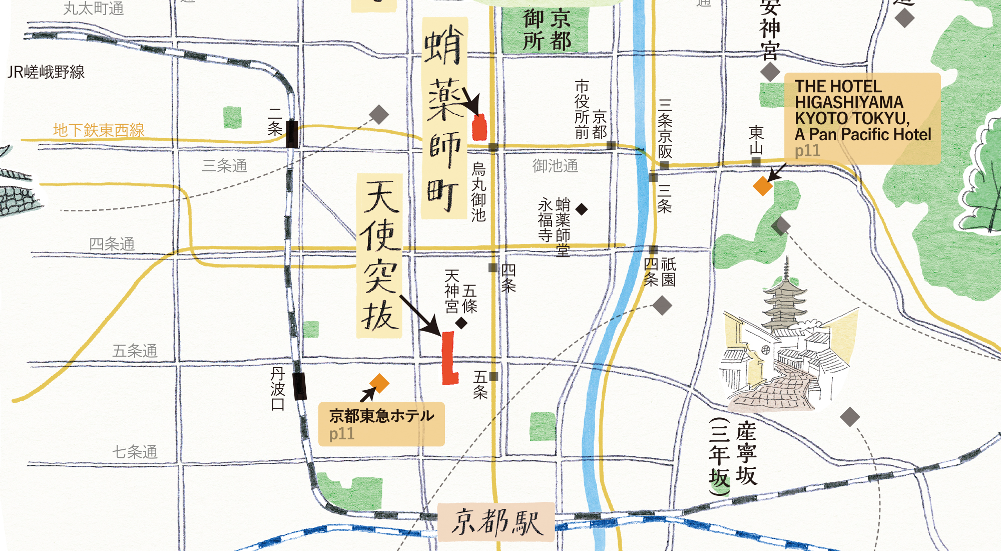 蛸薬師町（たこやくしちょう）地図