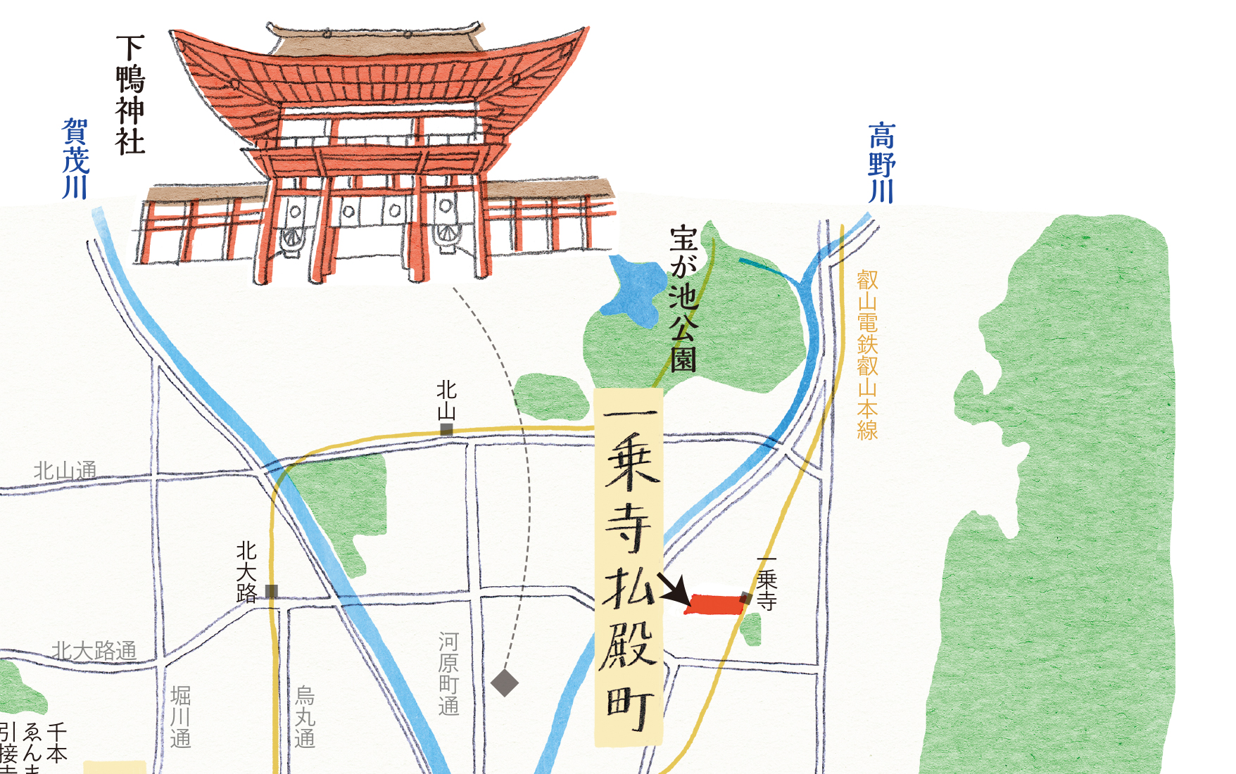 一乗寺払殿町（いちじょうじはらいとのちょう）地図