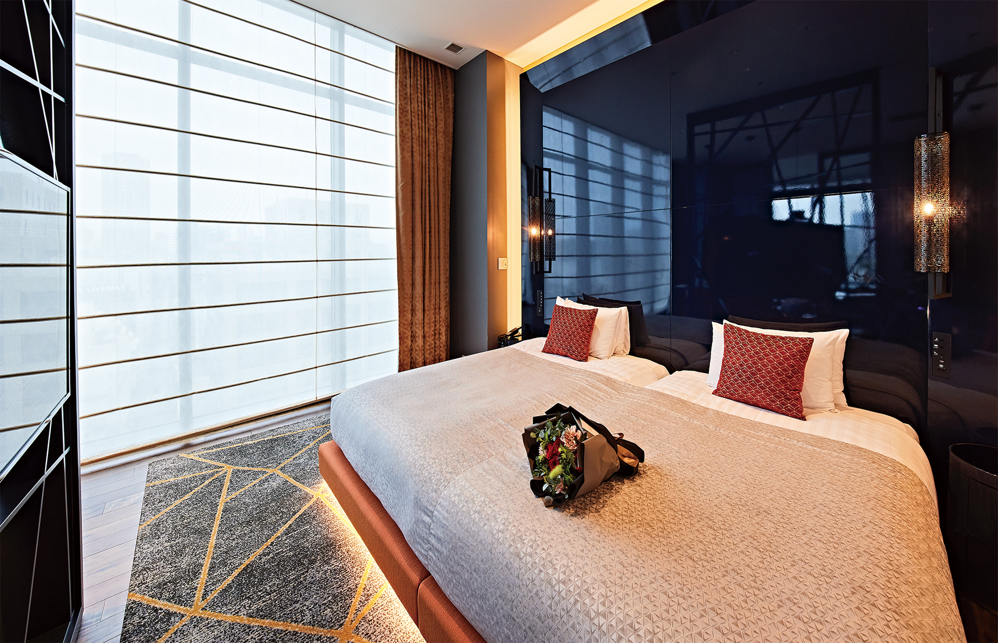 大阪エクセルホテル東急「ROOM MINAMI」ベットルーム